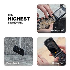 M8 Rugged Basic Flip , 4G Feature Cell , Simple Mobile Phones, Waterproof | D…