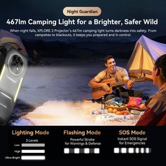 Blackview XPLORE 2 Projector 5G Rugged Smartphone 36GB+256GB 6.73″ 3.2K 20000mAh