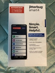 **Used Lively Jitterbug Smart4 6.7″ Smartphone Black Senior Easy Use**