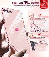 iPhone-8-Plus Case: for iPhone-7 Plus with Tempered Glass Screen Protector [2 Pc