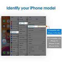 For iPhone 13 Pro Max, 3 Pack Screen Protector & Camera Lens Protector, Anti-Scr