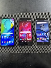 Lot Of 3 Motorola (Verizon Only) Moto G Power (2020) 64GB / Moto Z2 – Tested N3