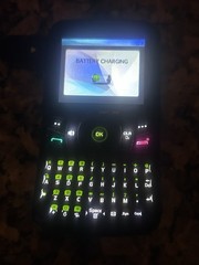 Pantech PCD Razzle Qwerty Swivel Phone TXT8030 Black Verizon w Charge r RARE