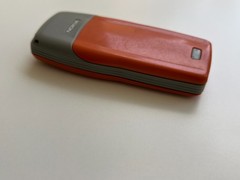 Finland Nokia 1100 – 240KB – (Red-Orange) (Unlocked) Gsm Vintage Mobile Phone