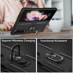 Samsung Galaxy Z Fold 3 Case with Kickstand Full Body Hard PC Stylish Shockproof