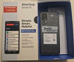 Lively Jitterbug Smart4 Smartphone for Seniors – Cell Phone for Seniors Open Box