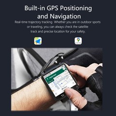 2.64″ Larger Screen 4G Smart Watch Android 11 Dual Camera WIFI GPS 4+64GB
