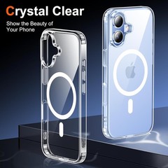 Clear Case & Screen Protector for iPhone 17 with Anti-Yellowing Military-Grade P