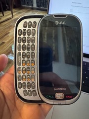 Pantech Pursuit P6010 AT&T Green Slider QWERTY Phone Tested Works