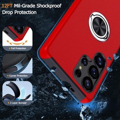 Slim Fit for Samsung Galaxy S26 Ultra Case with Stand, Military Grade Protection