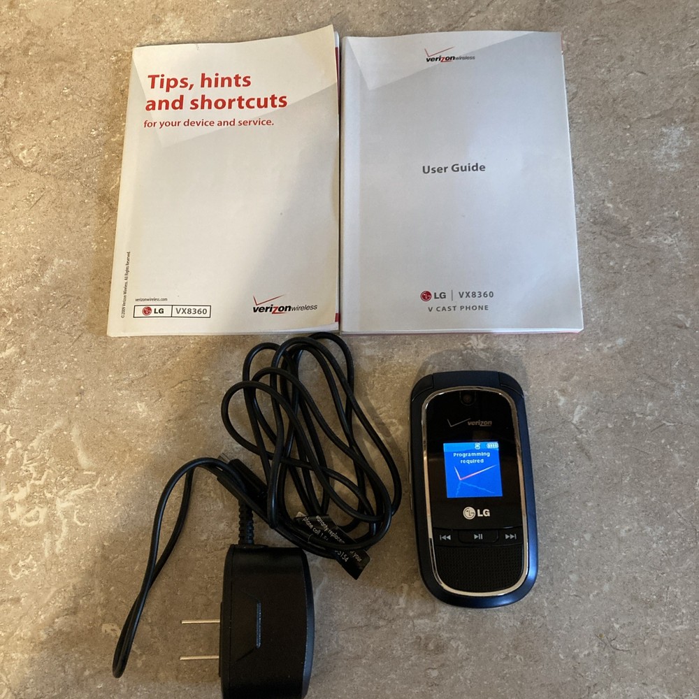 Vintage RARE LG VX8360 – Blue ( Verizon ) Rare Cellular Flip Phone