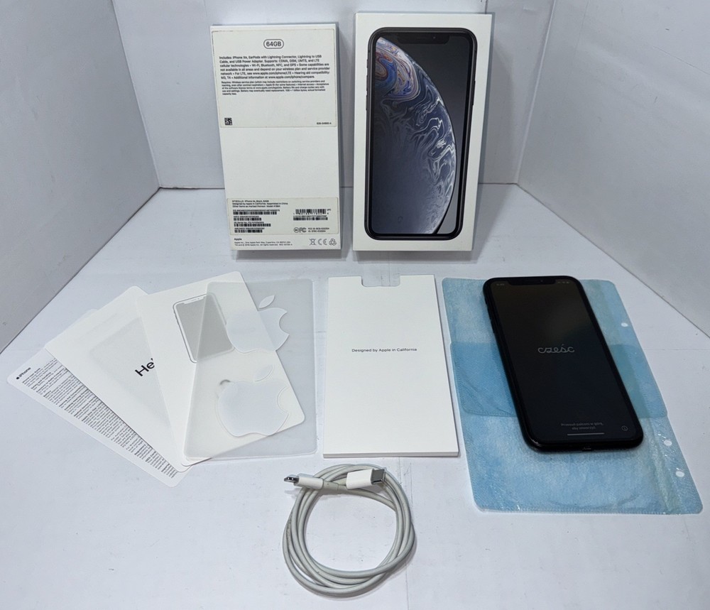 Apple iPhone XR Black 64GB Carrier Unlocked A1984 Tested & Works