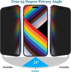 Matte Privacy Screen Protector for iPhone 17 Pro 6.3 Inch Anti Spy Anti Glare Fu