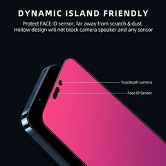 Gradient Tempered Glass Privacy Screen Protector for iPhone Air, Anti Blue Light