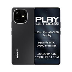 Lava Play Ultra 5G (Arctic Slate, 8+8*GB RAM, 128GB Storage) MTK D7300 Processor