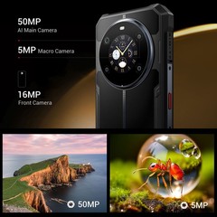 Unlock 4G Rugged Phone Rear Display Android 15 Outdoor 10600mAh FOSSiBOT F109S