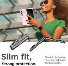 for Samsung Galaxy Z Fold 5 Case Clear, [Anti-Yellow] Slim Fit Transparent Hard