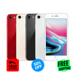Apple iPhone 8 64GB 128GB GSM+CDMA Unlocked Verizon 4G T-Mobile LTE iOS