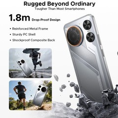 DOOGEE M30 4G LTE Rugged Phone Android 16 Waterproof TWS Earbuds 64MP 256GB NFC