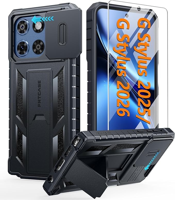 Motorola Moto G Stylus 2025/Stylus 2026 Case: Military Grade Dropproof Kickstand