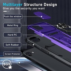 Case for iPhone 17e & iPhone 16e Heavy Duty Shockproof Full Body Phone Cover