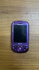 Rare 2010 AT&T Samsung STRIVE Purple Vertical Slider Phone SCH-A687 (For Parts)