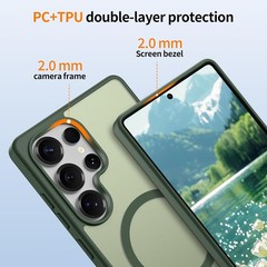 2PCS Case & Screen Protector for Samsung Galaxy S25 Ultra Slim Matte Anti-Finger