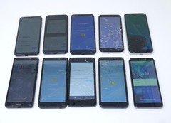Lot of 10 Various Smartphones – For Parts & Cracked – Nokia / Wiko / Cricket