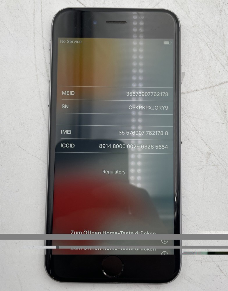 Apple iPhone 6s A1688 64GB Unlocked Space Gray 86% BH Grade B