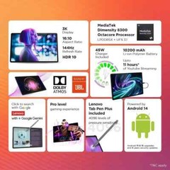 Lenovo Idea Tab Pro with Pen Plus(12 GB RAM, 256 GB ROM)-Grey“NO TARIFFS IN USA”