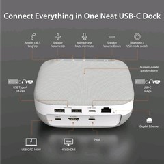 j5create – USB-C 4K Speakerphone Docking Station – Gray