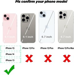iPhone 15/14/13 Case Cute Design Strong Magnetic Cute Slim Wireless Charging Pho