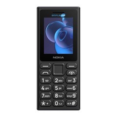 Nokia 105 2024 Dual Sim Cell Phone Black 18 Day Removable Battery Ta-1684_