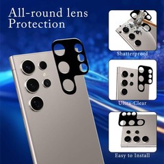 2+2 Pack Privacy Screen Protector for Samsung Galaxy S25 Ultra with Lens Protect