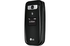 LG B470 AT&T Prepaid Basic 3g Flip Phone, Black – Carrier Locked to AT&T