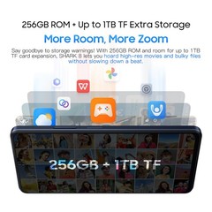Blackview SHARK 8 Smartphone 16GB+256GB 6.78″ 120Hz Android 13 5000mAh NFC 64MP