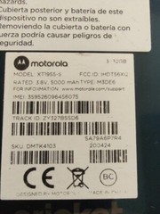 Pre owned Locked Cricket Blue Motorola G7 Supra XT1955-5 32GB