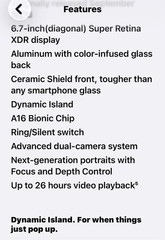 Apple iPhone A16 Bionic Chip 6.7″ Super Retina XDR Display MagSafe Qi2