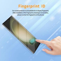 3 Pack Curved Tempered Glass Screen Protector Applicable for Samsung Galaxy S23