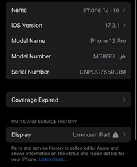 Apple iPhone 12 Pro 128 GB – Graphite 86% Battery Health