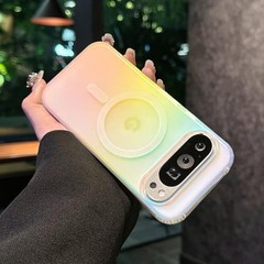 Iridescent Holographic Laser Gradient Case for Google Pixel 9 Pro XL 6.8″ Bumper