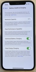 USED BLACK GSM UNLOCKED iPhone 12, 64GB A2172 MGF43LL/A WITH 91% BATTERY HEALTH