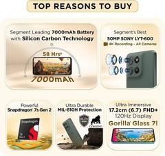 Moto g67 power 5G (Pantone Parachute, 128 GB 8GB RAM) 7s Gen 2 Global Version.