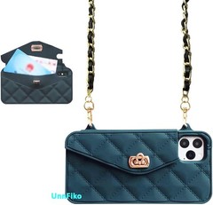 Wallet Phone Case for iPhone 17 Pro Max, Cute Light Luxury Bag Design, Black