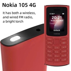 Nokia 105 4G Unlocked Blue Dual SIM Original cell phone – 1 year warranty