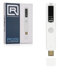 PR200 Cell Phone Call Recording Device, Bluetooth Enabled, iPhone and Android…