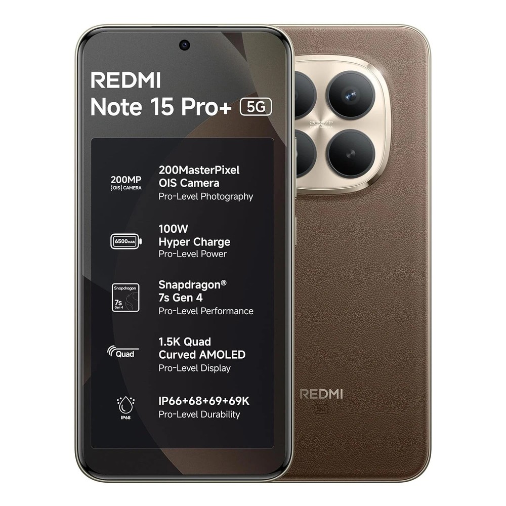 REDMI Note 15 Pro+ 5G (Mocha 12GB+256GB) Esim Snapdragon 7s Gen 4 Global Version