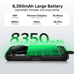 DOOGEE Fire3Pro Rugged Smartphone Android 15 16GB+128GB Cell Phone 8350mAh NFC