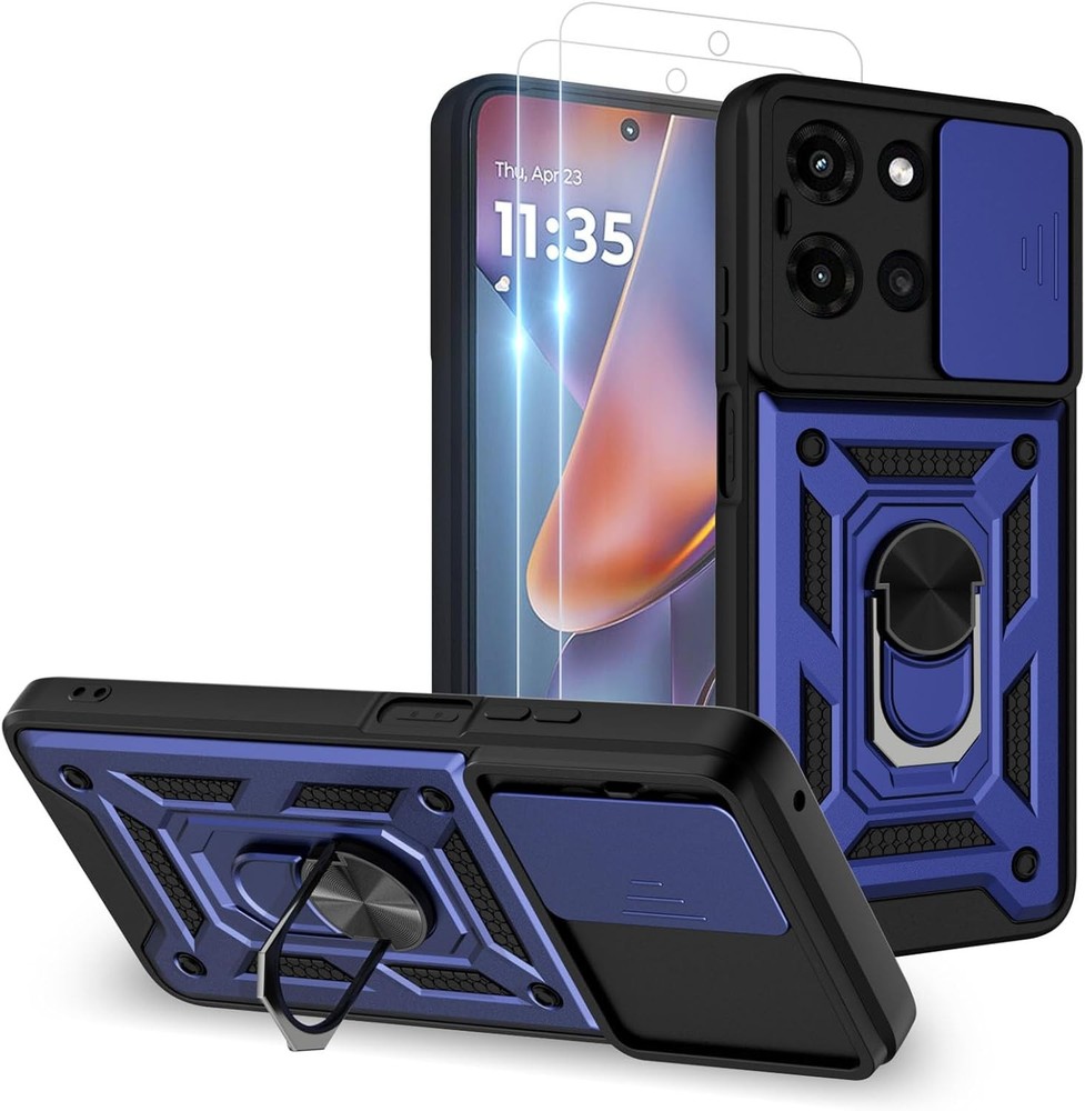 Moto G Play 2026 Phone Case, Multi-Angle Stand, Screen Protector for 2025/2026