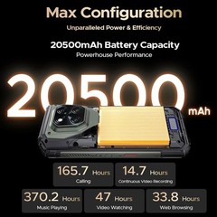 DOOGEE V Max LR 5G Rugged Phone Android 15 AI Mobile Builder Measurement Outdoor